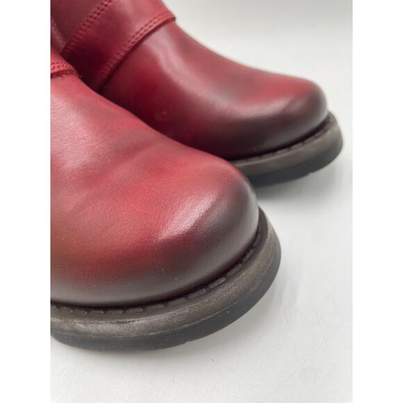 FLY London SIAS812 Women's NEW Soft-Toe Boot Red EU Size 39 NIB - Picture 2 of 11